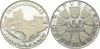 �sterreich 100 Schilling - International Center - 1979