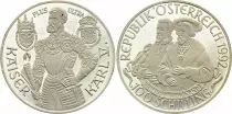 &Ouml;sterreich 100 Schilling - Kaiser Karl V - 1992