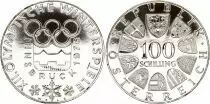 �sterreich 100 shilling,  Jeux olympiques d\'hiver - 1976 BU