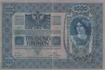 &Ouml;sterreich 1000 Kronen 1902 - Armoiries Autriche-Hongrie - TB+