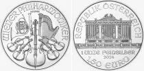 &Ouml;sterreich 1.5 Euros Argent 2023 - Orchestre Philharmonique de Vienne 1 Once