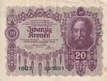 �sterreich 20 Kronen - Bearded man - 1922 - P.76