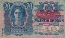 �sterreich 20 Kronen - Young woman - Arms - 1913 - P.14