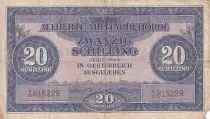&Ouml;sterreich 20 Schilling - Allied military authorities - 1944 - P.107