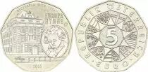 &Ouml;sterreich 5 Euro - Anthem of the European Union  - 2005 - Silver