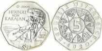 &Ouml;sterreich 5 Euro - Karajan - 2008 - Silver