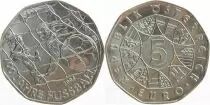 &Ouml;sterreich 5 Euros - 100 years of Soccer - 2004 - Silver