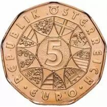 &Ouml;sterreich 5 Euros Copper - Viennese Operetta - 2015