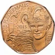 &Ouml;sterreich 5 Euros Copper - Viennese Operetta - 2015