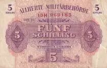 &Ouml;sterreich 5 Schilling - Allied military authorities - 1944 - Serial 18H- P.105