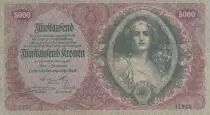 &Ouml;sterreich 5000 Kronen - Young woman - 1922 - P.79