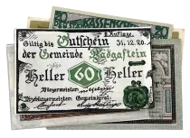 &Ouml;sterreich Lot de 5 ex NOTGELD \ au hasard\ 