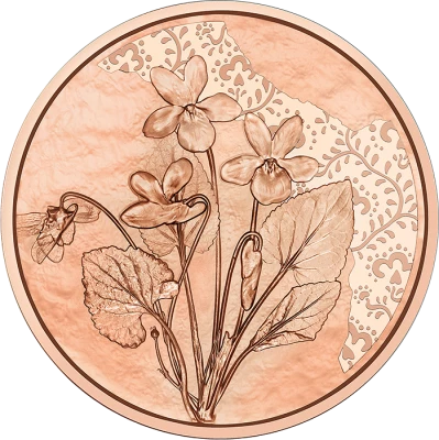 �sterreich The peony - 10 euros Copper 2024 - The Language of Flowers