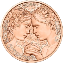 &Ouml;sterreich The peony - 10 euros Copper 2024 - The Language of Flowers