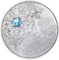 &Ouml;sterreich The Secrets of Snow - 20 Euros Silver BE 2023