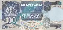 Ouganda 100 Shillings - Armoiries - Maison - 1998