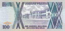 Ouganda 100 Shillings - Armoiries - Maison - 1998