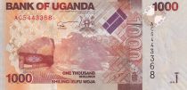 Ouganda 1000 Shillings - Paysage - Gazelles - 2010 - P.49a