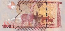 Ouganda 1000 Shillings - Paysage - Gazelles - 2010 - P.49a