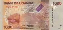 Ouganda 1000 Shillings Paysage - Gazelles - 2017