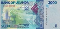 Ouganda 2000 Shillings - Paysage - Poissons - 2010 - P.50a