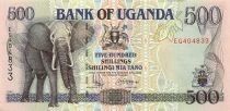 Ouganda 500 Shillings - Elephant - 1996 - P.35