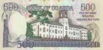 Ouganda 500 Shillings - Elephant - Makerere University - 1991 - BG