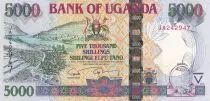 Ouganda 5000 Shillings - Lac Bunyonyi - Ferry - 2009 - P.44d