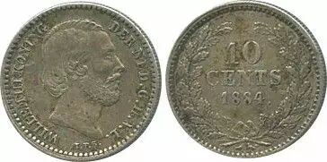 Paesi Bassi 10 Cents Willem III