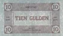 Paesi Bassi 10 Gulden - Blue - 13-09-1922 - Serial GH - P.34