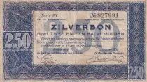 Paesi Bassi 2.5 Gulden - Zilverbon  - 1938 - VG+ to F - P.62