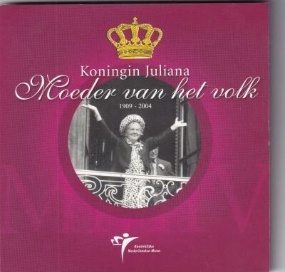 Paesi Bassi BU Set - Juliana - 1 cent to 2 euros + Silver Medal and Coins - 2004