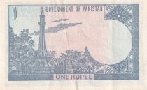 Pakistan 1 Rupee - Minaret - 1975 - VF+ - P.24A