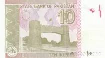 Pakistan 10 Rupees M. Ali Jinnah - Gate of Peshawar - 2022 - Serial BVE - P.NEW