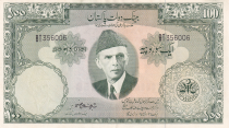 Pakistan 100 Rupees - M. Ali Jinnah - Mosquée - 1957 - P.18 a