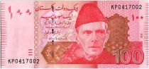 Pakistan 100 Rupees Mohammed Ali Jinnah - Quaid E-Azam Residency - 2015