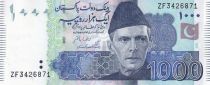 Pakistan 1000 Rupees - M. Ali Jinnah - 2021 - Serial ZF - P.NEW