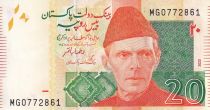 Pakistan 20 Rupees - M. Ali Jinnah - 2021 - Serial MG