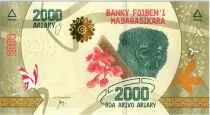 Pakistan 2000 Ariary - Lemur - Flowers - ND (2017) - Serial C - P101