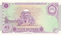 Pakistan 5 Rupee 1997 - M. Ali Jinnah - Ancient Tomb