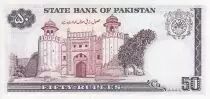 Pakist&aacute;n 50 Rupees - M. Ali Jinnah - Fuerte de Lahore - (1981-1982)