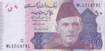 Pakistan 50 Rupees - M. Ali Jinnah - Montagne - 2018