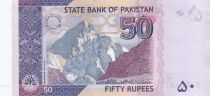 Pakistan 50 Rupees - M. Ali Jinnah - Mountain - 2008
