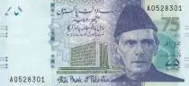Pakist�n 75 Rupees -  M. Ali Jinnah - Mohtarma Fatima Jinnah - 2023 - Serial C
