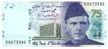 Pakistan 75 Rupees -  M. Ali Jinnah - Mohtarma Fatima Jinnah - 2023 - Serial C