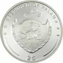 Palau 2 Dollars 2011 - Phasme Ar&eacute;olatae