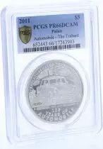 Palau 5 Dollars - 125 years of Automobile - Trabant - PCGS PR66DCAM