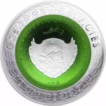 Palau Alien - Zone 51 - 2 Onces Argent COULEUR Palau 2020