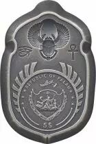 Palau Scarabée Ramsès II - 1 Once Argent Palau 2022 - pièce de forme