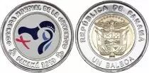 Panama 1 Balboa Journée Mondiale de la Jeunesse - 2019 Bimétal Colorisée